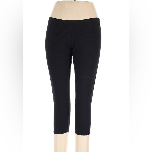 XL 2 pair Eileen Fisher Cotton Spandex crop leggings - Picture 3 of 5